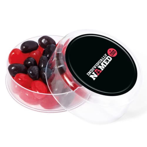 Promotional Jelly Bean Pots Printed with Individual Names from Total Merchandise