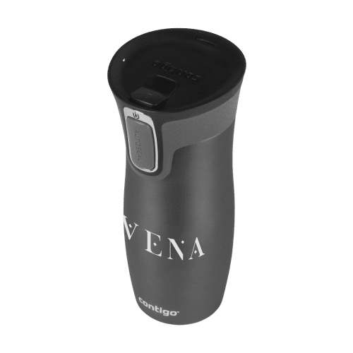 Promotional Contigo Westloop Thermo Mug in Gunmetal from Total Merchandise