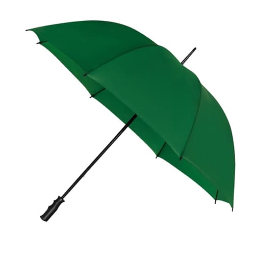 Custom printed Budget Storm Plus Golf Umbrella in Dark Green from Total Merchandise