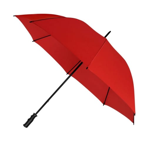 Personalisable Budget Storm Plus Golf Umbrella in Red from Total Merchandise