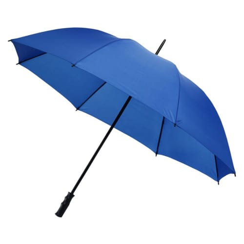 Logo printed Budget Storm Plus Golf Umbrella in Royal Blue from Total Merchandise