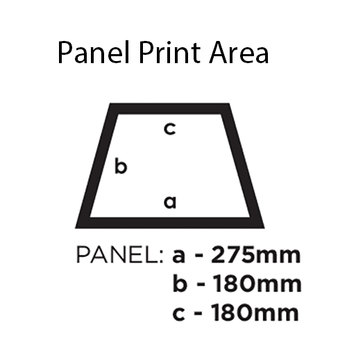 An image to show you how your umbrella will be printed on