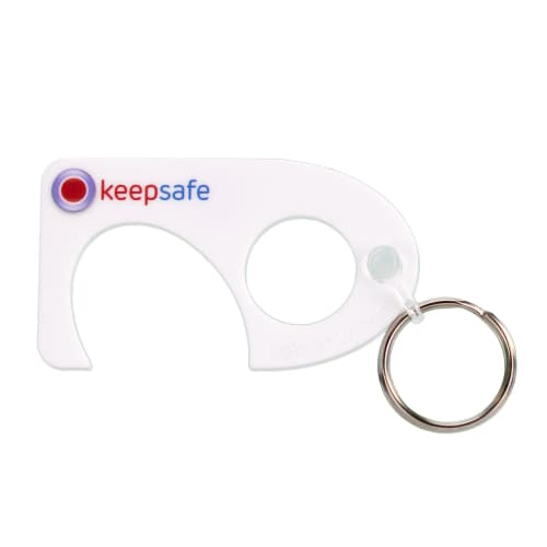 Corporate Branded KeepSafe Keyrings for Contactless Living from Total Merchandise