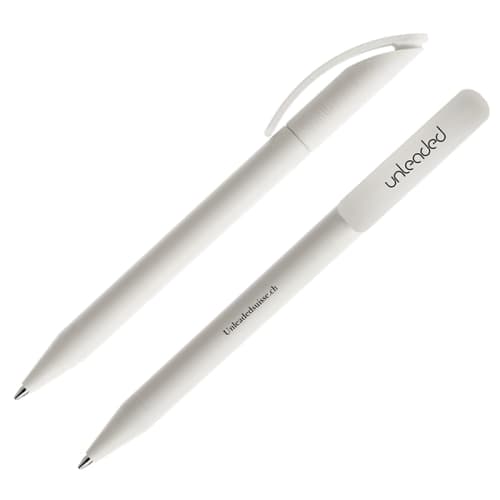 Logo branded Prodir Antibacterial DS3 Ballpens with a logo to the barrel & clip