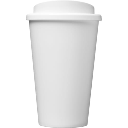 Side view of our custom branded Americano Pure Antimicrobial Coffee Cups from Total Merchandise