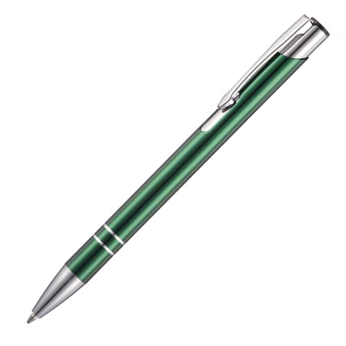 Promotional Beck Metal Ballpens in Green from Total Merchandise