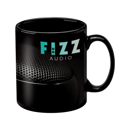 Logo Branded Wycombe Mugs in Black with a design from Total Merchandise