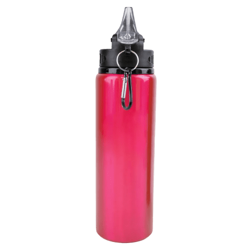 Promotional Metal Drink Bottles with Individual Names in Pink from Total Merchandise