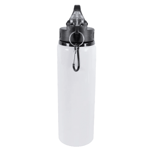 Promotional Metal Drink Bottles with Individual Names in White from Total Merchandise