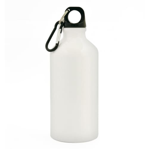 Branded Aluminium Sports Bottles with Individual Names in White from Total Merchandise