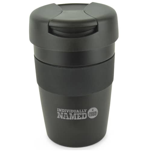 Personalised Stainless Steel Reusable Coffee Cups with Individual Names from Total Merchandise