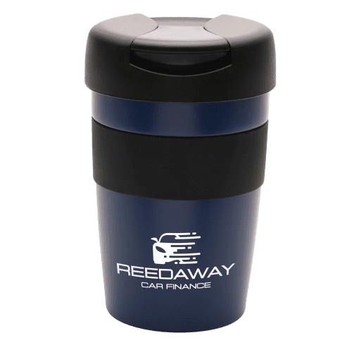 Stainless Steel Reusable Coffee Cups in Navy Blue