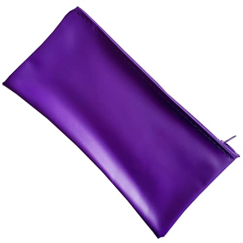 Promotional printed PVC Pencil Cases in purple available from Total Merchandise