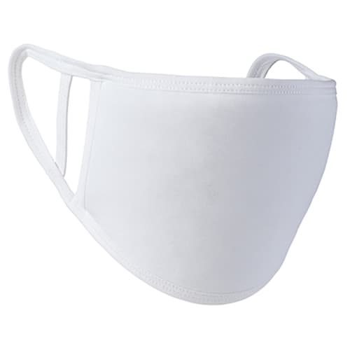 Custom printed Double Layer Reusable Face Mask in white from Total Merchandise