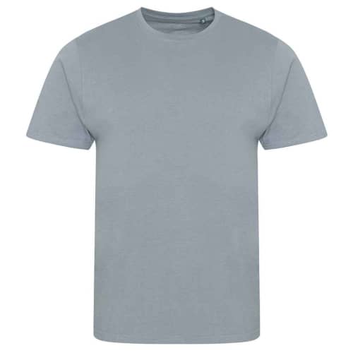 Logo Branded AWD Organic Cotton T-Shirt in Heather Grey from Total Merchandise