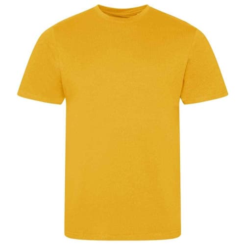 Custom Printed AWD Organic Cotton T-Shirt in Mustard from Total Merchandise