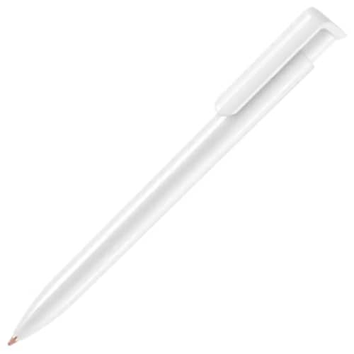 Custom printed Antibacterial Absolute Ballpen in white from Total Merchandise