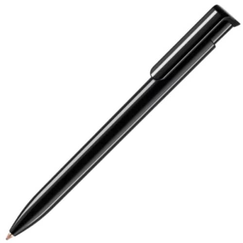 Logo branded  Antibacterial Absolute Ballpen in all black from Total Merchandise