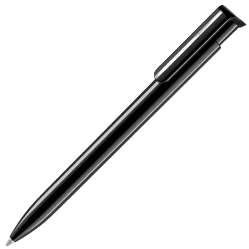 Logo branded Antibacterial Absolute Ballpen in all black from Total Merchandise