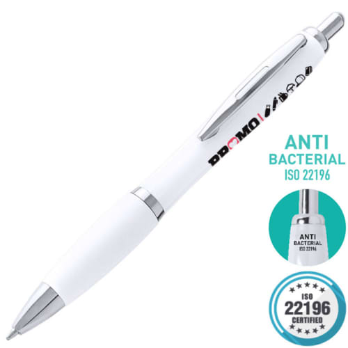 Custom Printed Antibacterial Ballpens with your Company Logo from Total Merchandise