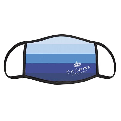 Promotional Face Mask with a full colour printed company logo from Total Merchandise