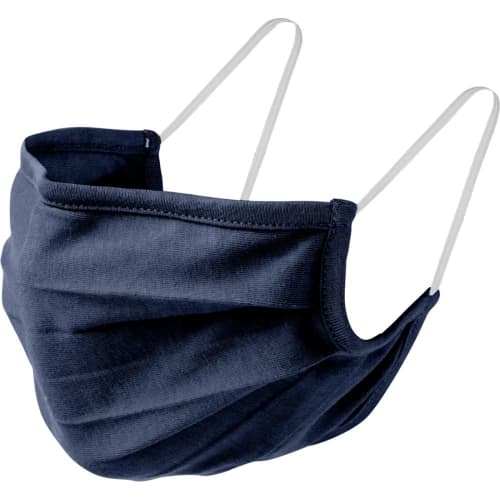 Organic Cotton Face Mask in navy colour from Total Merchandise