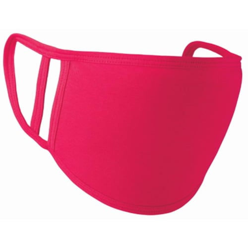 Hot Pink UK Branded Double Layer Reusable Face Masks Printed with Staff Names from Total Merchandise