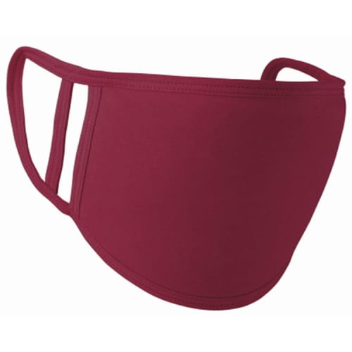 Burgundy UK Branded Double Layer Reusable Face Masks Printed with Staff Names from Total Merchandise