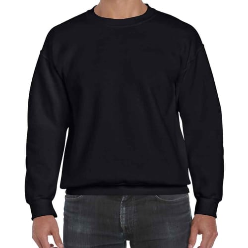 Custom branded Gildan DryBlend Adult Crew Neck Sweatshirt in Black from Total Merchandise