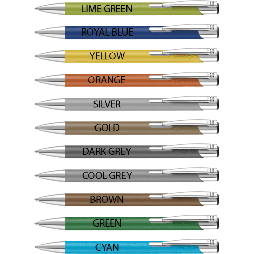 Promotional Mood Soft Feel Ballpens from the Total Merchandise Mood Collection