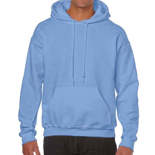 Custom printed Gildan Heavy Blend Hoodie in Carolina Blue from Total Merchandise