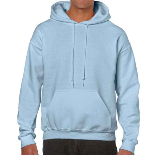 Personalisable Gildan Heavy Blend Hoodie in Light Blue from Total Merchandise