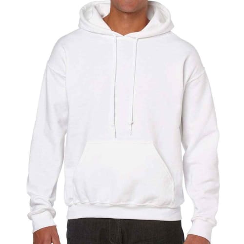 Promotional Gildan Heavy Blend Hoodie in White from Total Merchandise