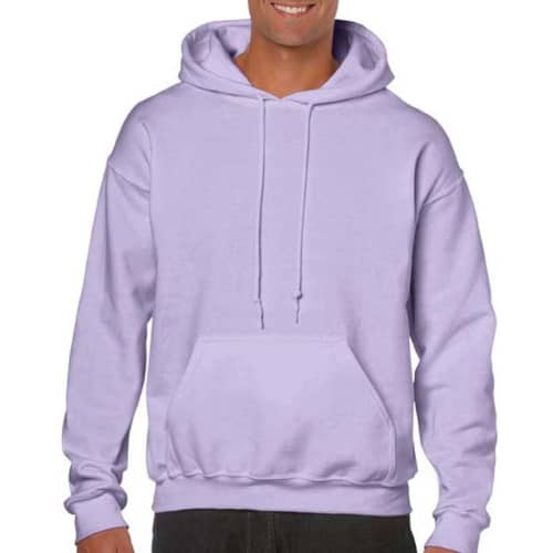 Logo printed Gildan Heavy Blend Hoodie in Orchid from Total Merchandise