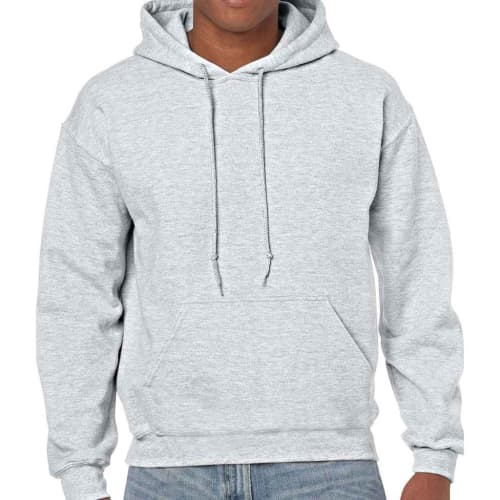 Customisable Gildan Heavy Blend Hoodie in Ash from Total Merchandise