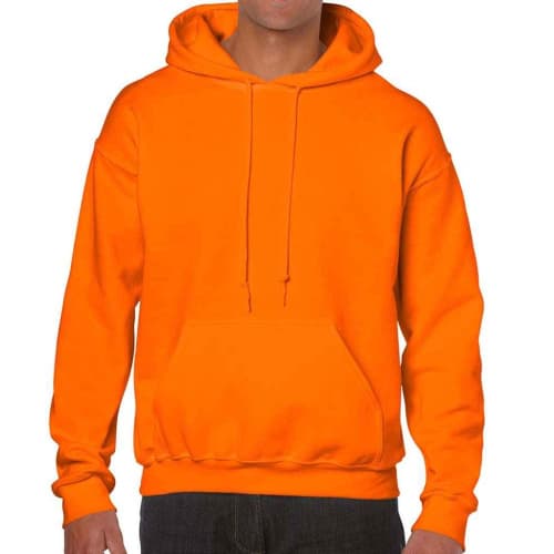 Customisable Gildan Heavy Blend Hoodie in S Orange from Total Merchandise