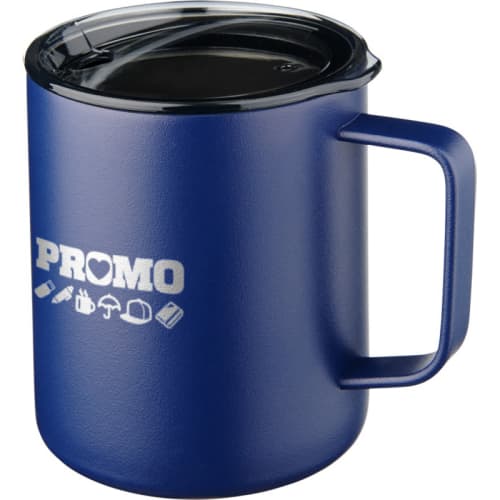 Corporate Branded Rover Copper Vacuum Insulated Mug in Navy Blue from Total Merchandise