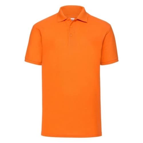 Individually Named Fruit of the Loom Polo Shirts in Orange