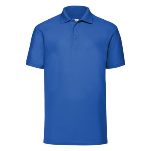 Individually Named Fruit of the Loom Polo Shirts in Royal Blue