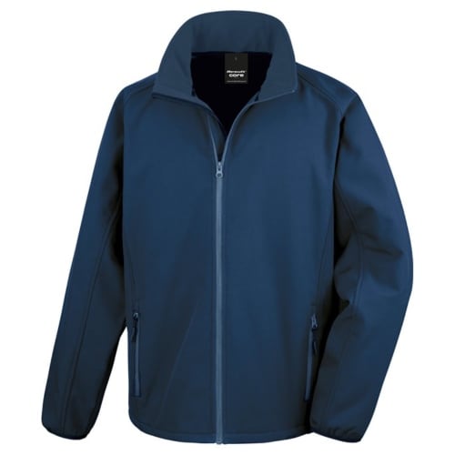 Promotional Result Core Men's Printable Softshell Jacket in Navy from Total Merchandise