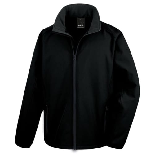 Customisable Result Core Men's Printable Softshell Jacket in Black from Total Merchandise