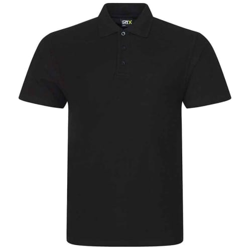 UK Branded RTX Pro Men's Workwear Polo Shirts in Black from Total Merchandise