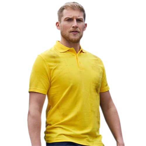 UK Branded RTX Pro Men's Workwear Polo Shirts in Yellow from Total Merchandise