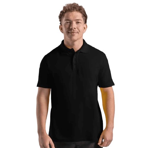 UK Branded RTX Pro Men's Workwear Polo Shirts in Black from Total Merchandise