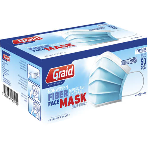 Box of 50 Type IIR Medical Face Masks available from Total Merchandise