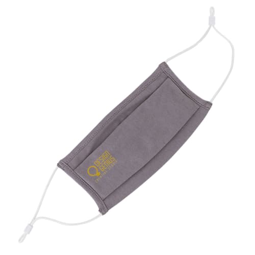 Custom branded Antimicrobial Adjustable Face Mask in grey available from Total Merchandise