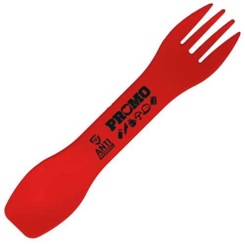 Promotional eco-friendly Antimicrobial Spork by Total Merchandise