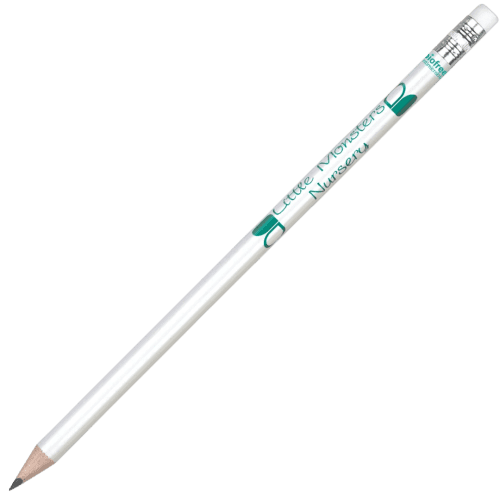 Promotional Argente Antibacterial Pencil in White Printed with your Logo by Total Merchandise