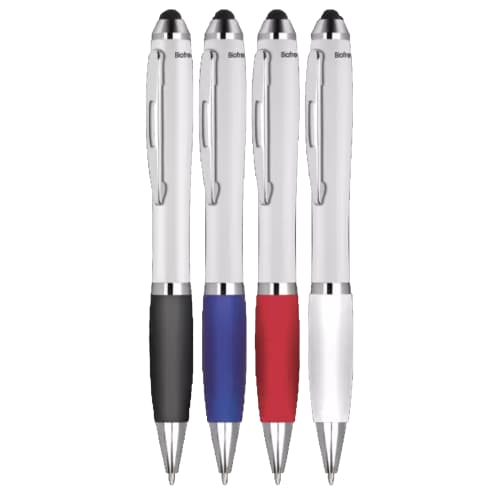 Printed Contour Antimicrobial Ballpens in a choice of colours with your logo by Total Merchandise