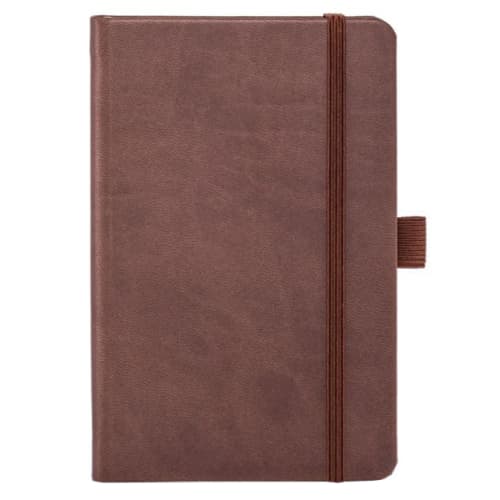 Custom Branded Ivory Tucson Pocket Notebooks in Brown with your Company Logo from Total Merchandise